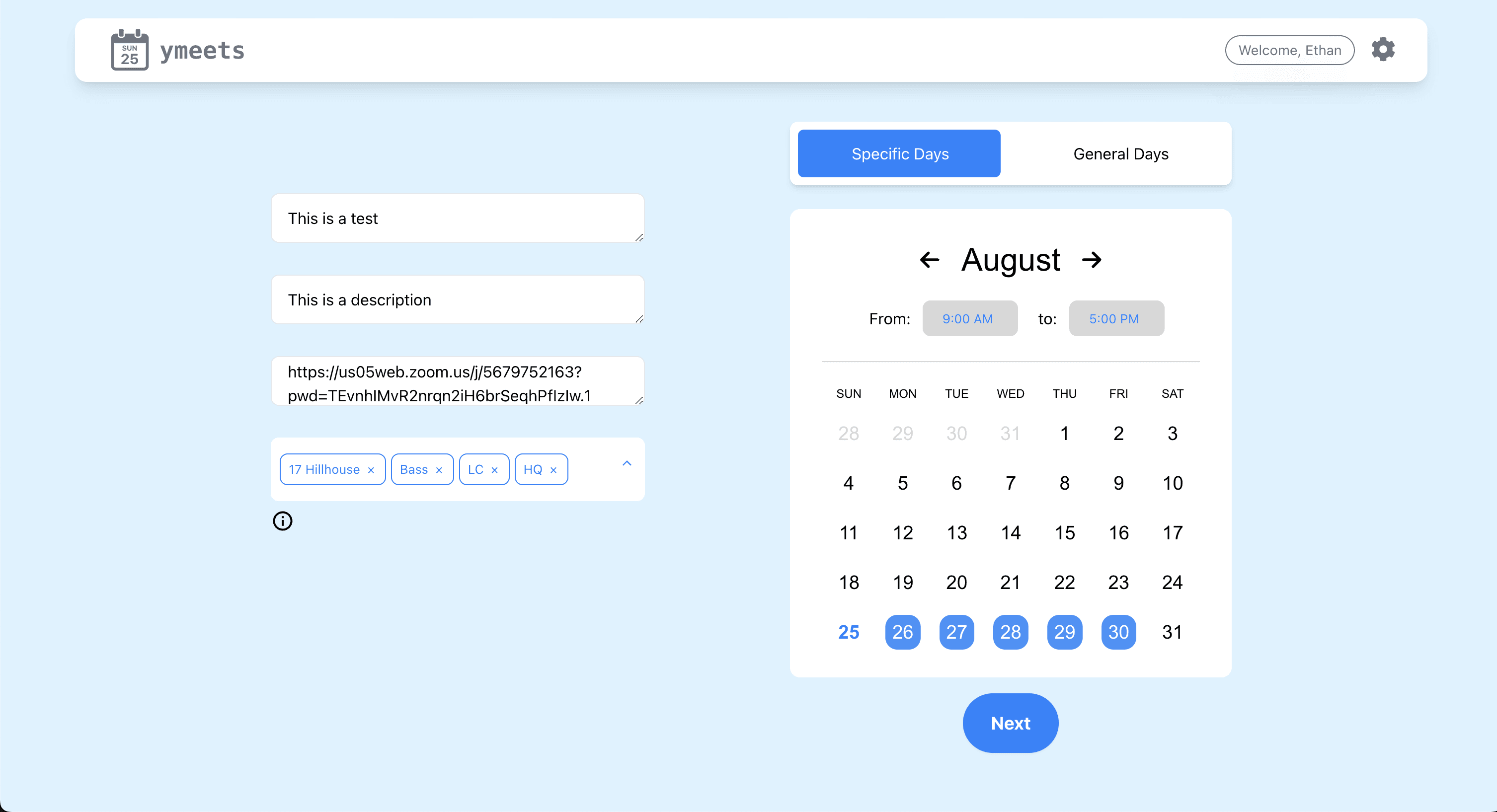 Product first Section Screenshot