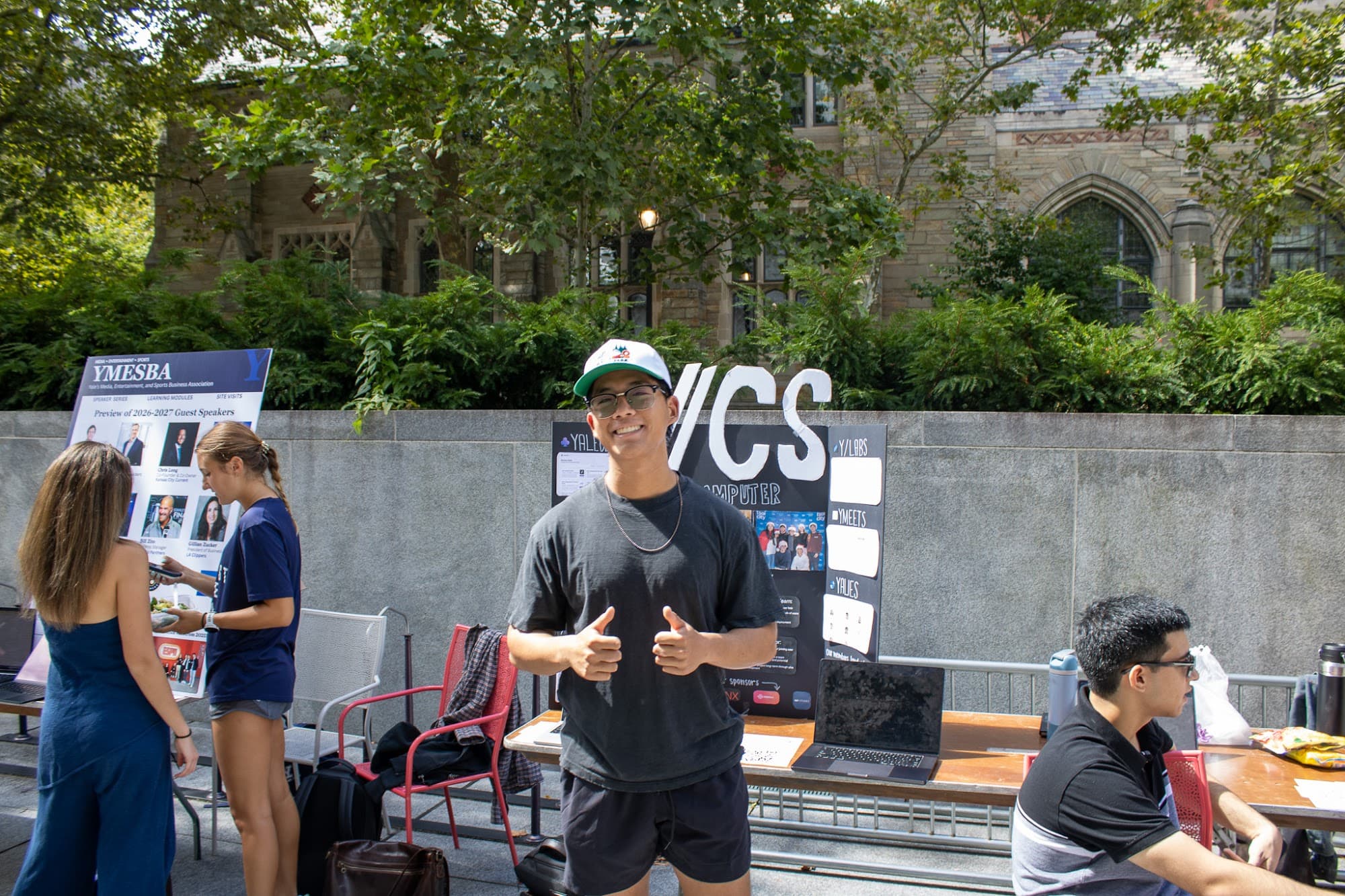 y/cs members at the club booth during the 2026 EC Bazaar