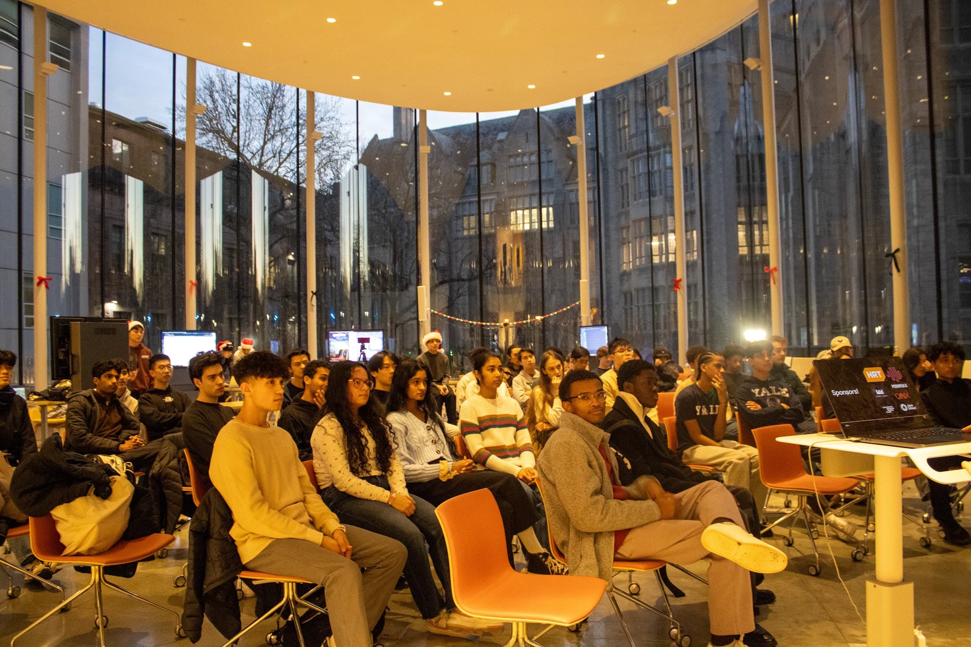 A full audience at y/cs Demo Day