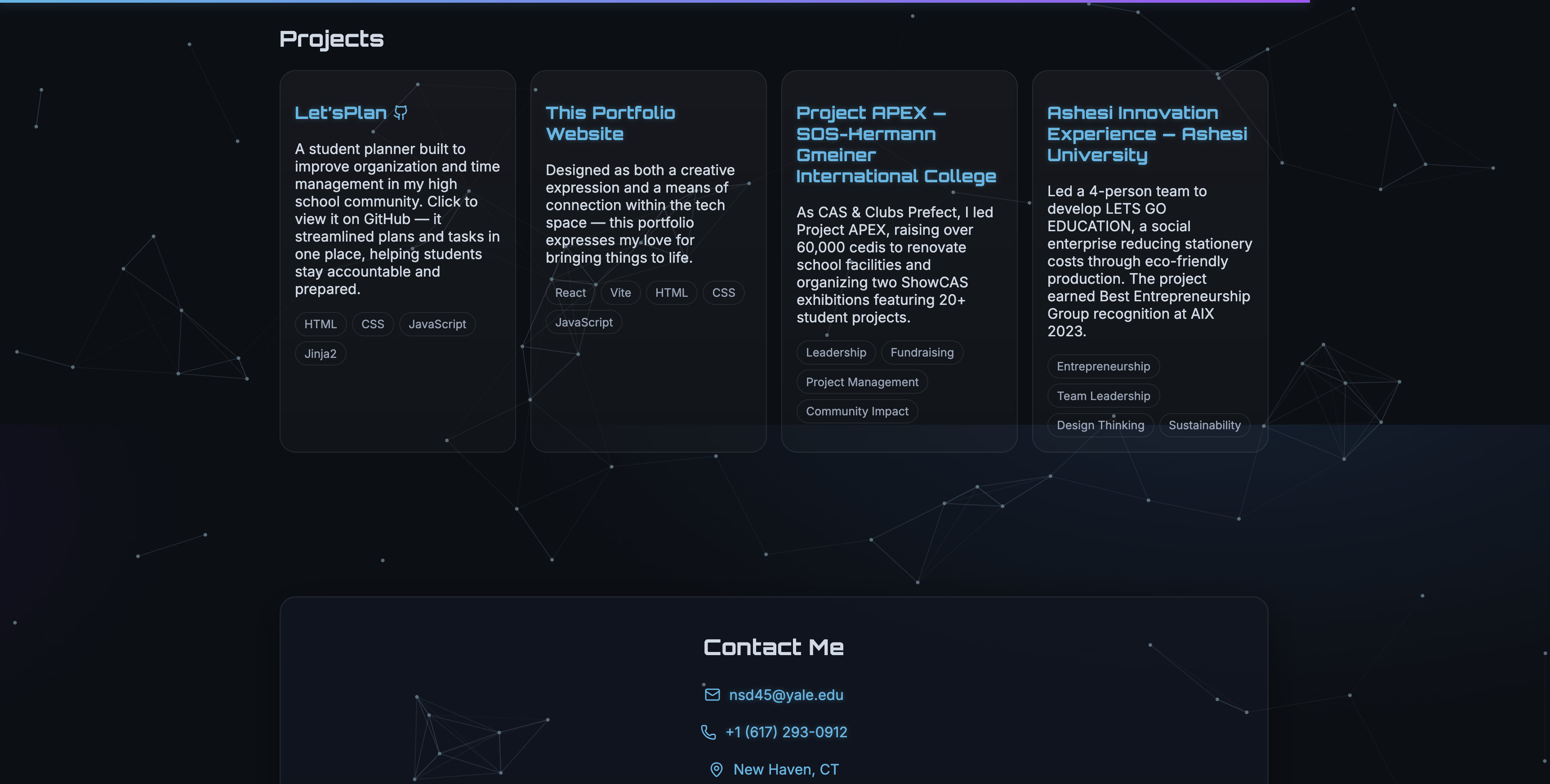 Further down on Nevin's portfolio